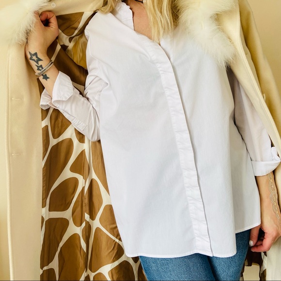 Red Valentino Garavani ecru white wool coat - Picture 6 of 11